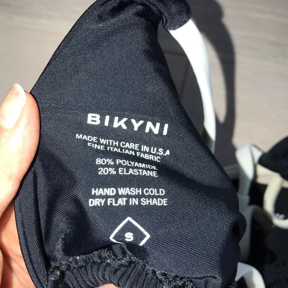 BIKYNI black and white string bikini set sz small